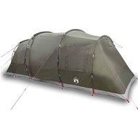 Berkfield Home Family Tent Tunnel 6-Person Olive Green Waterproof