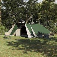 Berkfield Home Family Tent with Extended Porch Green 12-Person Waterproof