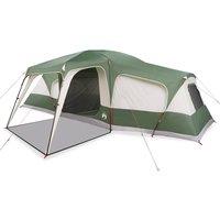 Berkfield Home Family Tent with Porch Dome 9-Person Green Waterproof