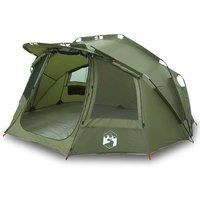 Berkfield Home Fishing Tent 5-Person Olive Green Waterproof