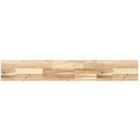 Berkfield Home Floating Shelf 120x20x4 cm Untreated Solid Wood Acacia in Brown | Size: 120 x 20 x 4 cm