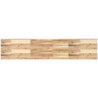 Berkfield Home Floating Shelf 140x30x4 cm Untreated Solid Wood Acacia in Brown | Size: 140 x 30 x 4 cm