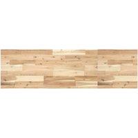 Berkfield Home Floating Shelf 140x40x4 cm Untreated Solid Wood Acacia in Brown | Size: 140 x 40 x 4 cm