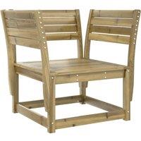Berkfield Home Garden Chair Impregnated Wood Pine in Brown