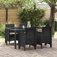 Berkfield Home Garden Chair Set of 4 Anthracite, Taupe Polypropylene Resin