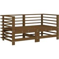 Berkfield Home Garden Corner Sofas 2 pcs Honey Brown Solid Wood Pine