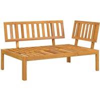Berkfield Home Garden Pallet Corner Sofa Solid Wood Acacia in Brown