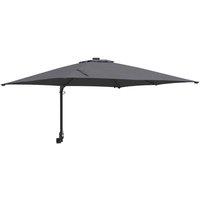 Berkfield Home Garden Parasol Anthracite 248, 5 x 247, 5 x 119 cm Fabric in Dark Grey