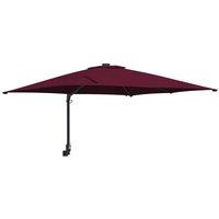 Berkfield Home Garden Parasol Bordeaux red 248, 5 x 247, 5 x 119 cm Fabric in Burgundy