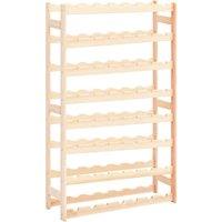 Berkfield Home Wine Rack for 56 Bottles Pinewood in Beige