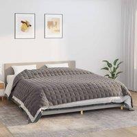 Berkfield Home Weighted Blanket Grey 220x260 cm 15 kg Fabric