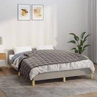 Berkfield Home Weighted Blanket Grey 140x200 cm Single 10 kg Fabric