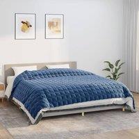 Berkfield Home Weighted Blanket Blue 220x260 cm 15 kg Fabric