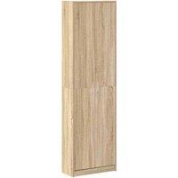 Berkfield Home Wardrobe Sonoma Oak 55x25x189 cm Engineered Wood in Light Tan | Size: 55 x 25 x 189 cm