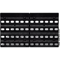 Berkfield Home Wall Mounted Garage Plastic Storage Bin Set 30 pcs Blue & Red