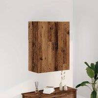 Berkfield Home Wall Mounted Cabinet Old Wood 69.5x34x90 cm Engineered Wood in Brown