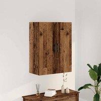 Berkfield Home Wall Mounted Cabinet Old Wood 69.5x34x90 cm in Brown