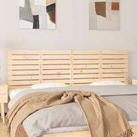 Berkfield Home Wall Headboard 166x3x63 cm Solid Wood Pine in Natural | Size: 166 x 3 x 63 cm