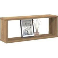 Berkfield Home Wall Cube Shelves 6 pcs Artisan Oak 60x15x23 cm Engineered Wood in Brown | Size: 60 x 15 x 23 cm