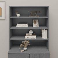 Berkfield Home Top for Highboard HAMAR Dark Grey 90x30x100cm Solid Wood Pine | Size: 90 x 30 x 100 cm
