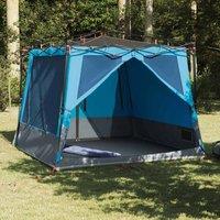 Berkfield Home Tent with Roof Other with Air Vent Blue & Black 291 x 291 cm