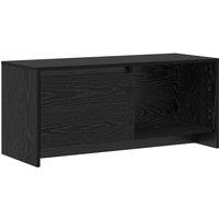 Berkfield Home TV Stand Black oak Engineered Wood