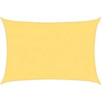 Berkfield Home Sunshade Sail 160 g/m Beige 5x7 m HDPE in Yellow