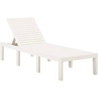 Berkfield Home Sun Lounger Plastic White