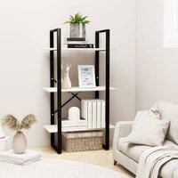 Berkfield Home Storage Shelf White 60x30x105 cm Solid Pine Wood in Black | Size: 60 x 30 x 105 cm