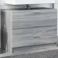 Berkfield Home Sink Cabinet Grey Sonoma 78x37x59 cm Engineered Wood | Size: 78 x 37 x 59 cm