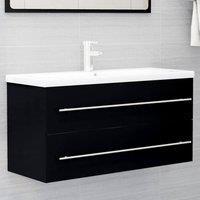 Berkfield Home Sink Cabinet Black 100x38.5x48 cm Engineered Wood
