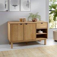 Berkfield Home Sideboard OTTA 114x43x73.5 cm Solid Wood Pine in Natural