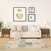 Berkfield Home Side Tables 2 pcs Honey Brown 50x50x49 cm Solid Wood Pine | Size: 50 x 50 x 49 cm