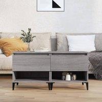Berkfield Home Side Tables 2 pcs Grey Sonoma 50x46x50 cm Engineered Wood | Size: 50 x 46 x 50 cm