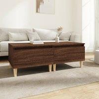 Berkfield Home Side Tables 2 pcs Brown Oak 50x46x35 cm Engineered Wood | Size: 50 x 46 x 35 cm