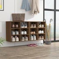 Berkfield Home Shoe Cabinets 2 pcs Brown Oak 52.5x30x50 cm