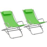 Berkfield Home Rocking Chairs 2 pcs Steel Green
