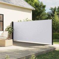 Berkfield Home Retractable Side Awning White 160x600 cm