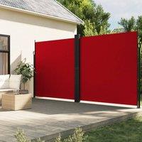 Berkfield Home Retractable Side Awning Red 200x1000 cm