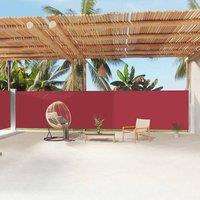 Berkfield Home Retractable Side Awning Red 180x1200 cm