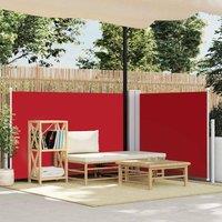 Berkfield Home Retractable Side Awning Red 120x600 cm