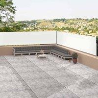 Berkfield Home Retractable Side Awning Cream 117x1200 cm