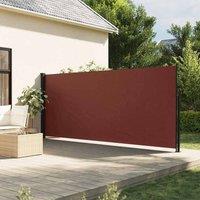 Berkfield Home Retractable Side Awning Brown 160x500 cm