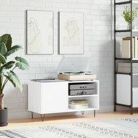 Berkfield Home Record Cabinet White 85x38x48 cm Engineered Wood | Size: 85 x 38 x 48 cm