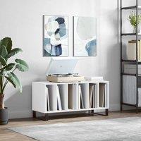 Berkfield Home Record Cabinet White 100x38x48 cm Engineered Wood | Size: 100 x 38 x 48 cm