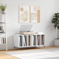 Berkfield Home Record Cabinet White 100x38x48 cm Engineered Wood | Size: 100 x 38 x 48 cm