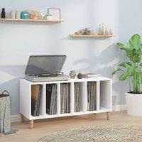 Berkfield Home Record Cabinet White 100x38x48 cm Engineered Wood | Size: 100 x 38 x 48 cm