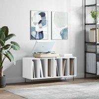 Berkfield Home Record Cabinet White 100x38x48 cm Engineered Wood | Size: 100 x 38 x 48 cm