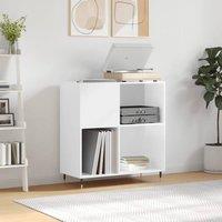 Berkfield Home Record Cabinet High Gloss White 84.5x38x89 cm Engineered Wood