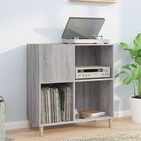 Berkfield Home Record Cabinet Grey Sonoma 84.5x38x89 cm Engineered Wood